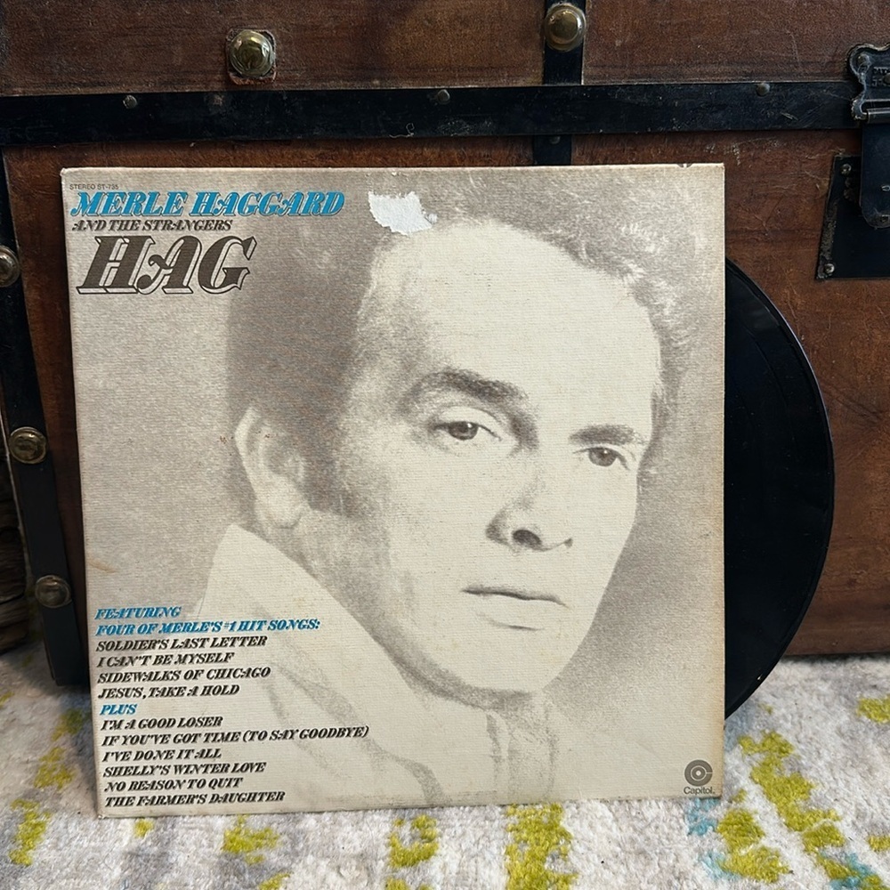 Merle Haggard Vinyl Record LP 33 RPM Capitol ST 735